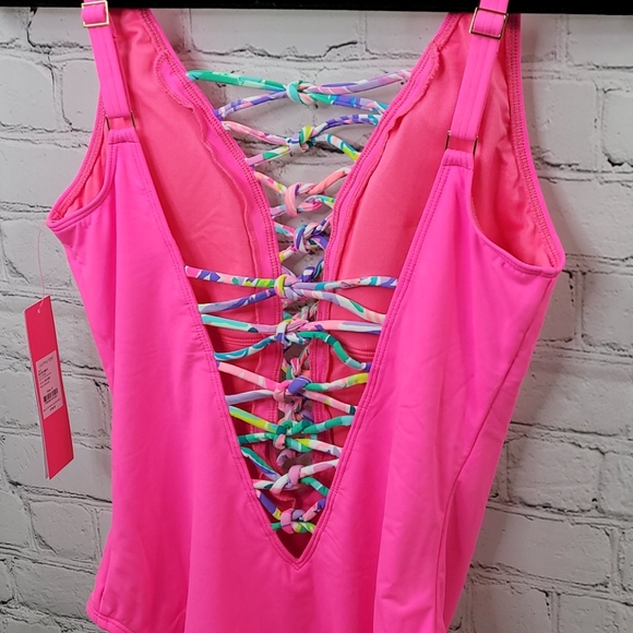 NWT Lilly pulitzer isle lattice one piece - Picture 3 of 7